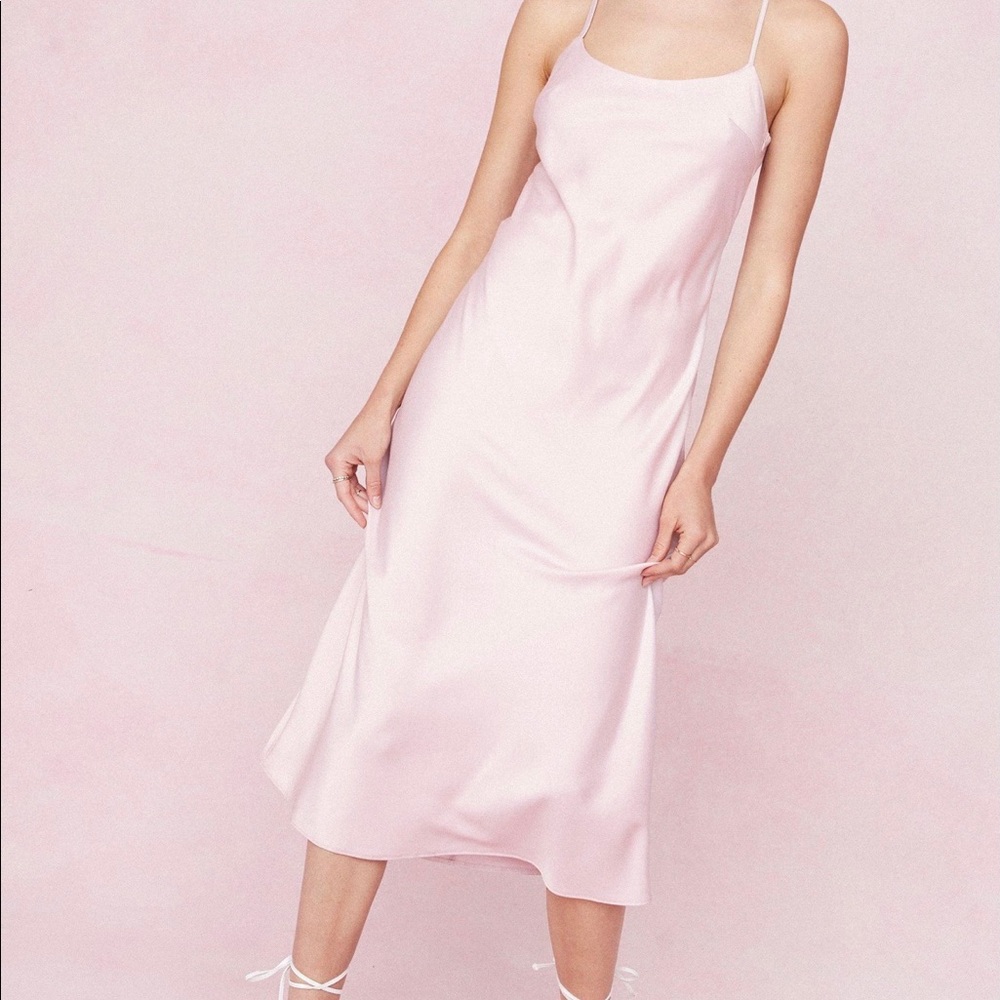 🆕Nasty gal Pink Slip Dress